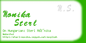 monika sterl business card